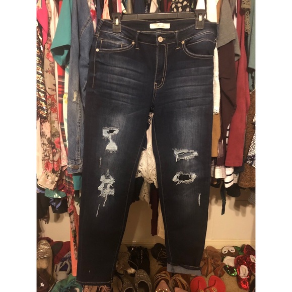 SOLD KanCan Destroyed Jeans - Picture 1 of 2
